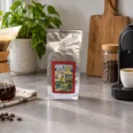 ANASU coffee bag between a filter brewer and a single-serve espresso machine